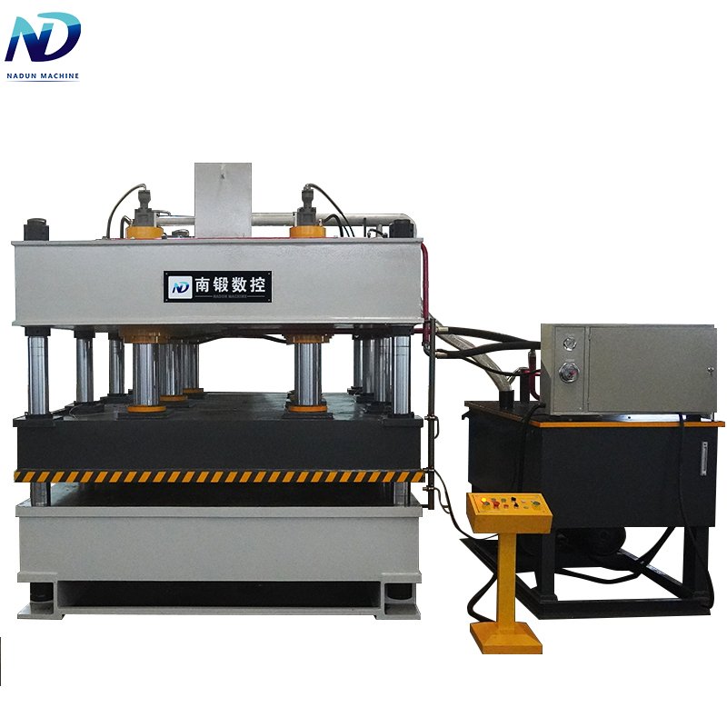 How do I prevent hydraulic leaks in my 500-ton press?