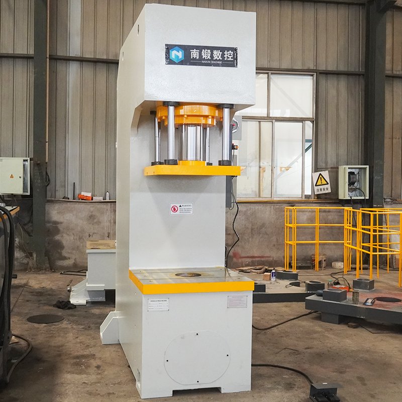 How do technological advancements in automation and control systems affect the buying considerations for a 200-ton C frame hydraulic press?