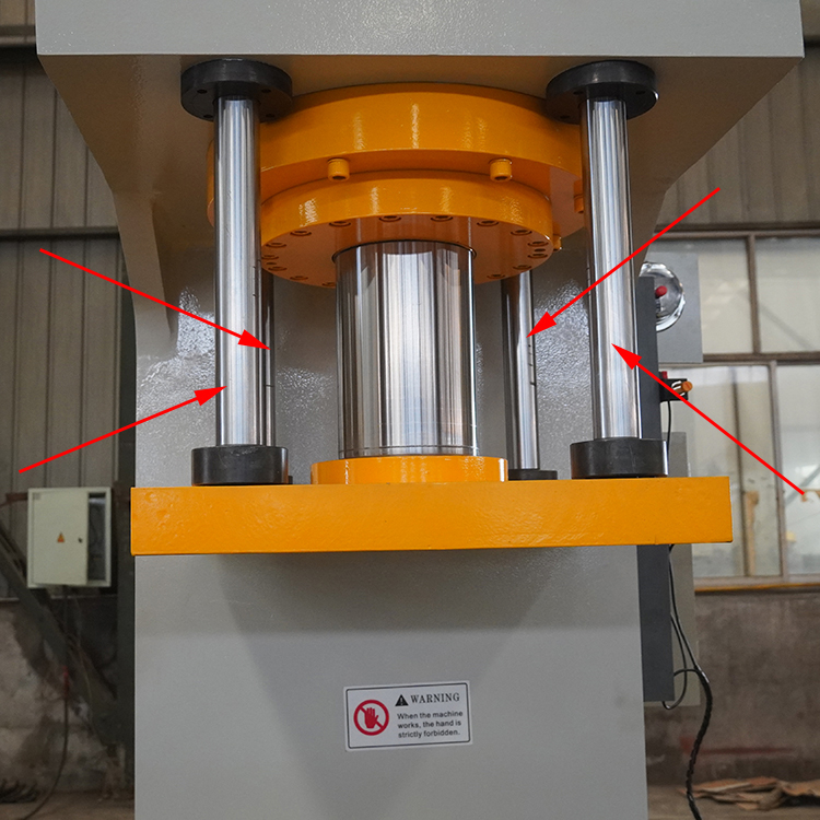 200-ton single-column hydraulic press with four-column guidance